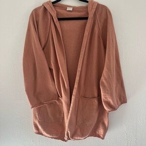 Poetry Linen Cotton Hooded Cardigan UK 12/14 (US 8/10)
Terracotta / Clay Rose